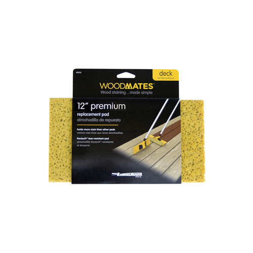 Woodmates 0355 Wood Stain Pad Refill 12" W For Decks