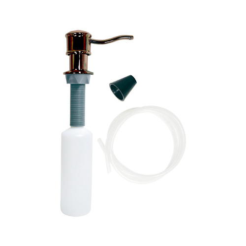 B Soap Dispenser with Nozzle, 12 oz Capacity, Metal/Plastic, Oil-Rubbed Bronze
