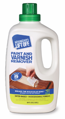 MOTSENBOCKER'S Lift Off 411-64 Paint and Varnish Remover, Liquid, Mild, Clear, 64 oz, Bottle