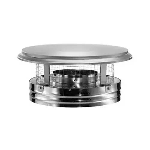 DuraVent 6DP-VC Chimney Cap DuraPlus 6" D Stainless Steel Silver
