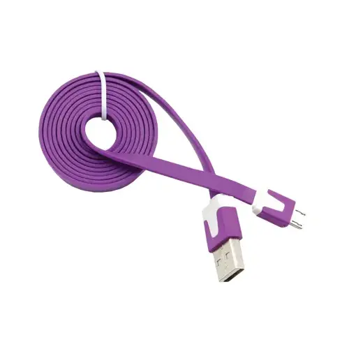 GetPower GP-PC-SOLID-M-XCP50 Charge and Sync Cable Micro to USB 3 ft. Assorted Assorted - pack of 50