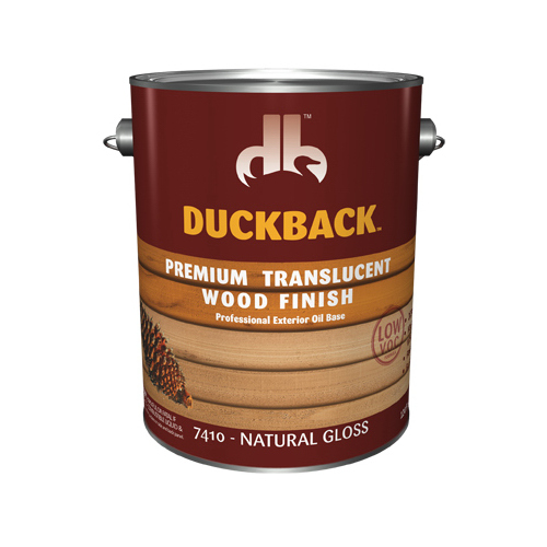 Duckback SC0074104-16 Wood Finish Premium Transparent Natural Gloss Penetrating Oil 1 gal Natural Gloss