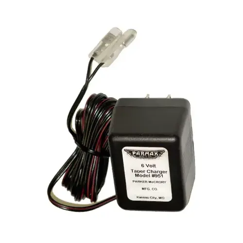 Taper Charger, 6 V Battery Black