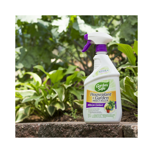 Houseplant and Insect Killer, Liquid, Spray Application, Garden, 24 oz Bottle Pale Yellow