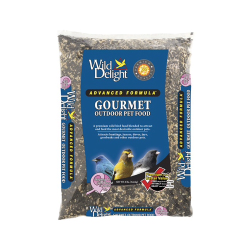 Wild Delight 368080 Wild Bird Food Gourmet Assorted Species Sunflower Seeds 8 lb