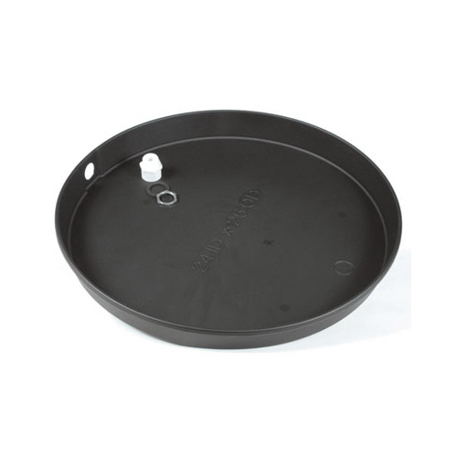 Camco 11460 Recyclable Drain Pan, Plastic, For: Electric Water Heaters Black