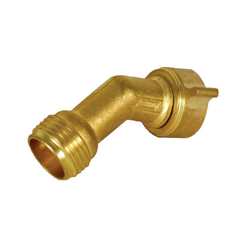 Hose Elbow with Gripper, Male Thread x Hose Barb, Brass