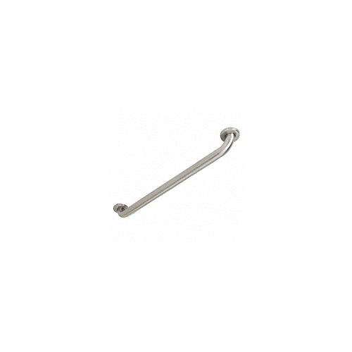 1-1/2" Diameter Brushed Stainless Steel Grab Bars - 24" Length