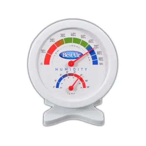 BestAir HG050-PDQ-4 HG050-6/HG050 Hygrometer White