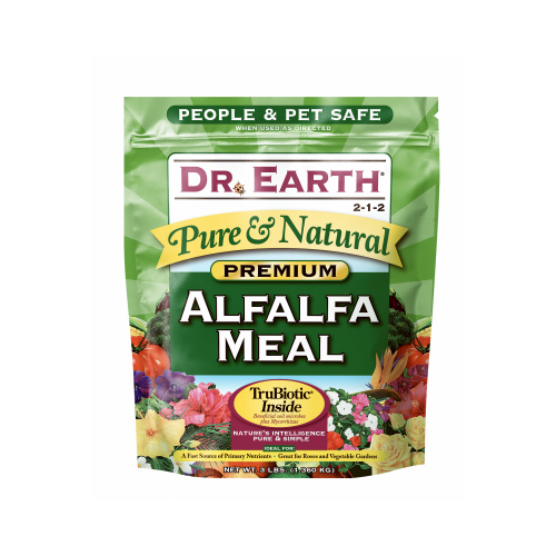Dr. Earth 720 Alfalfa Meal Plant Food Pure & Natural Organic Granules Roses 3 lb
