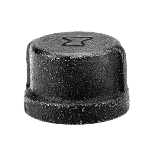 Black Pipe Cap, 1/4-In.