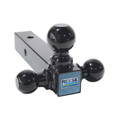 Reese Towpower 21512 Tri-Ball Mount Bar, 1-7/8, 2, 2-5/16 in Dia Hitch Ball, Steel, Powder-Coated