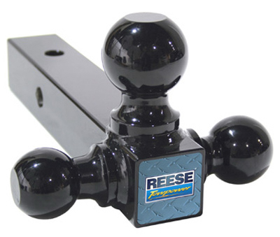 Reese Towpower 21512 Tri-Ball Mount Bar, 1-7/8, 2, 2-5/16 in Dia Hitch Ball, Steel, Powder-Coated