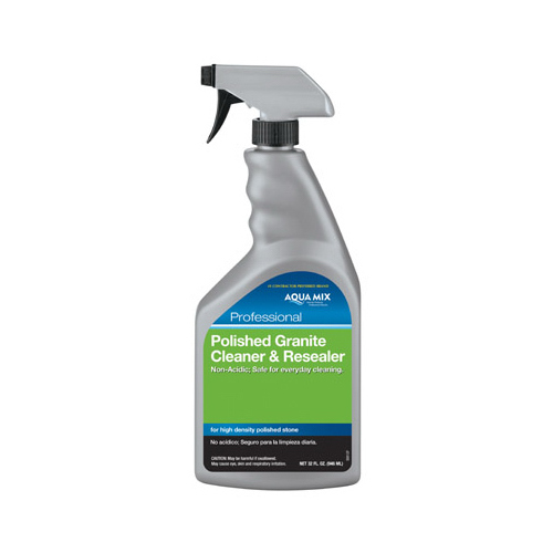 CUSTOM BUILDING PRODUCTS, INC. AMGCRQT Cleaner and Resealer, 1 qt Spray Bottle, Liquid, Characteristic, Clear