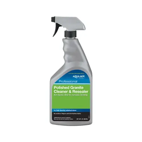 Cleaner and Resealer, 1 qt Spray Bottle, Liquid, Characteristic, Clear