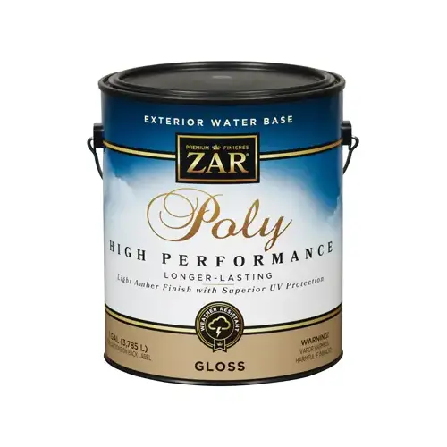 ZAR Water-Based Exterior Polyurethane 1 Gallon - Gloss Amber