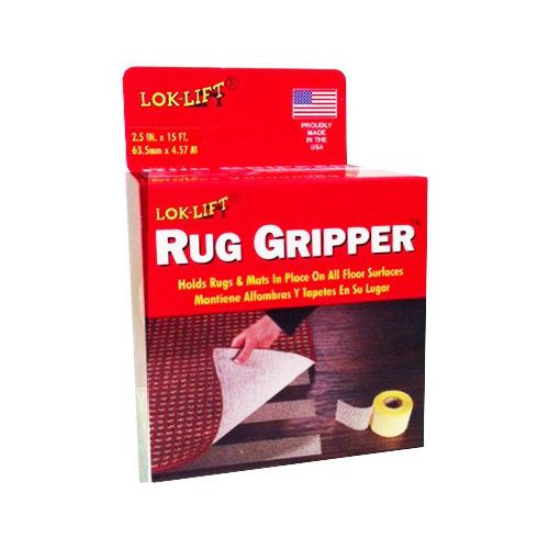Rug Gripper 2.5" W X 15 ft. L Reversible Scrim Indoor White