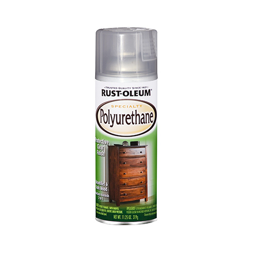 Rust-Oleum 7870830 SPECIALTY Polyurethane, Gloss, Liquid, Clear, 11.25 oz, Aerosol Can