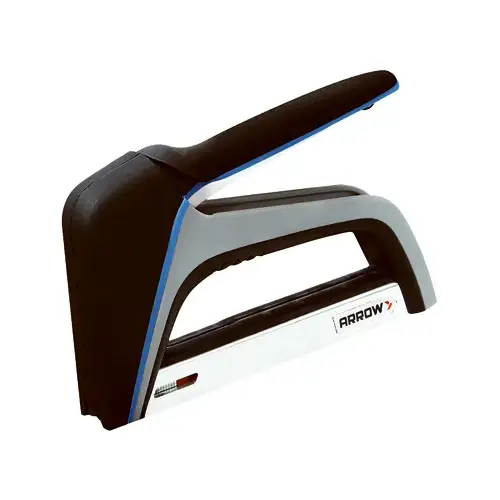 TacMate Series Staple Gun, T50 Staple, 1/4 to 1/2 in L Leg Black/Silver