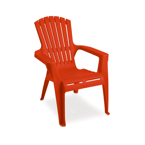 Chair Kids Adirondack Cherry Red Polypropylene Frame Adirondack