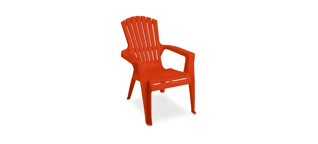 Adams 258418 Chair Kids Adirondack Cherry Red Polypropylene Frame