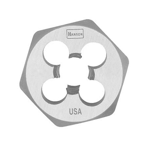 Irwin 9738 Hexagon Die Hanson High Carbon Steel Metric 10 - 1.00 mm
