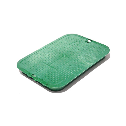 Valve Box Cover 14.9" W X 2" H Rectangular Green Green