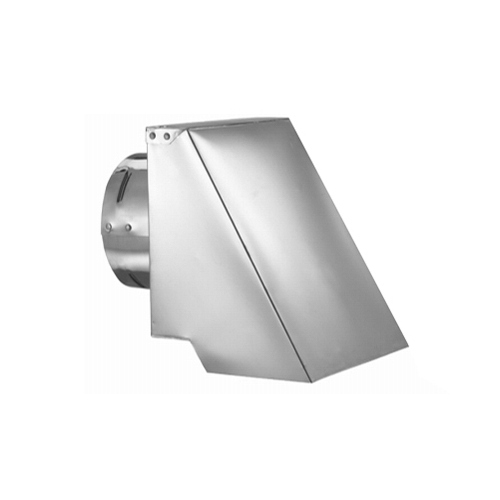 Stove Vent Horizontal Termination Cap 4" D Aluminum/Galvanized Steel Silver