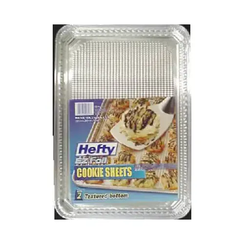 Hefty 00Z90827-XCP12 Cookie Sheet EZ Foil 10-1/4" W X 15" L Silver Silve - 2 per pack x12 packs