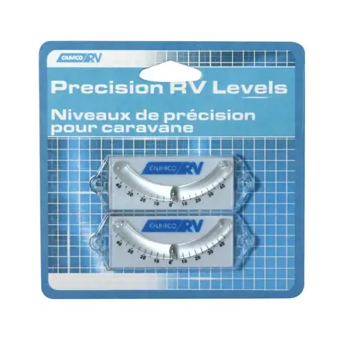 Camco 25553 Precision Curved Ball Level For White Pair