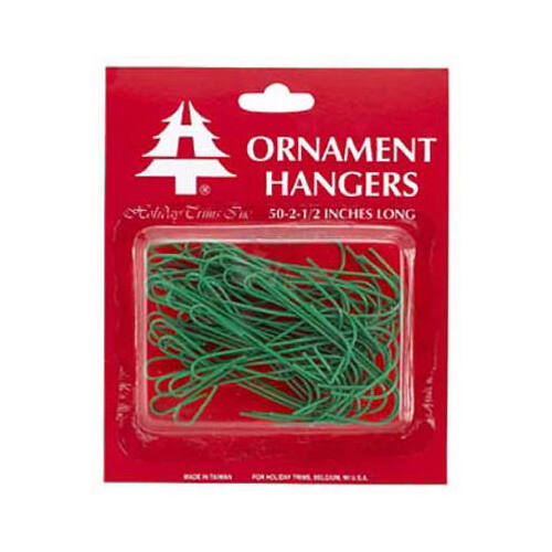 Holiday Trims 3929000 Indoor Christmas Decor Green Ornament Hooks Green