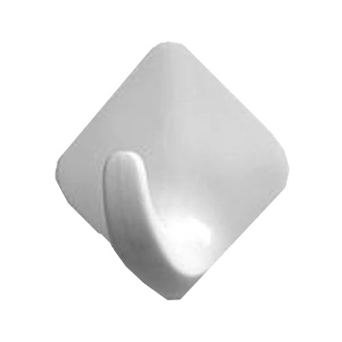 Hook 1-3/4" L White Plastic Small Magnetic Dianond White