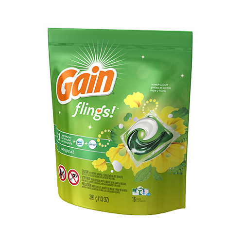 Laundry Detergent Flings Original Scent Pod - pack of 6