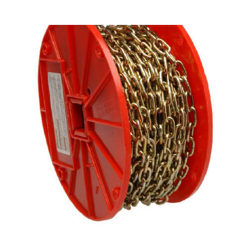 Campbell 0722000 Decorator Chain, #10, 60 ft L, 35 lb Working Load, Metal, Brass