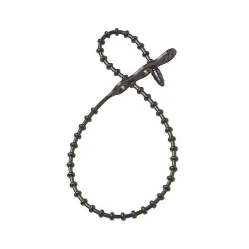 Gardner Bender 45-12BEADBK Beaded Cable Ties, Reusable, Black, 12-In   pack of 15