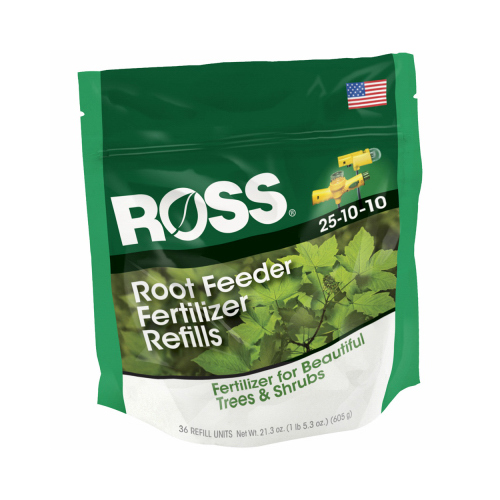 Ross 14666 Root Feeder Fertilizer Refills Acid-Loving Plants 25-10-10 36 ct