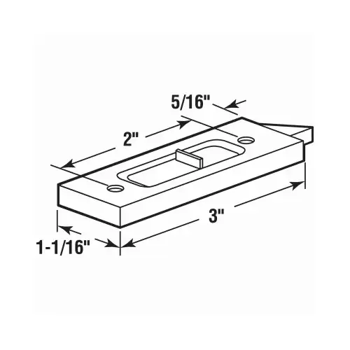 White Vinyl Vertical Hung Sliding Window Lock   pair