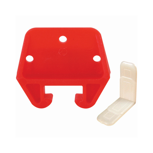 PrimeLine R 7082 Drawer Track Guide Kit, Plastic, Red