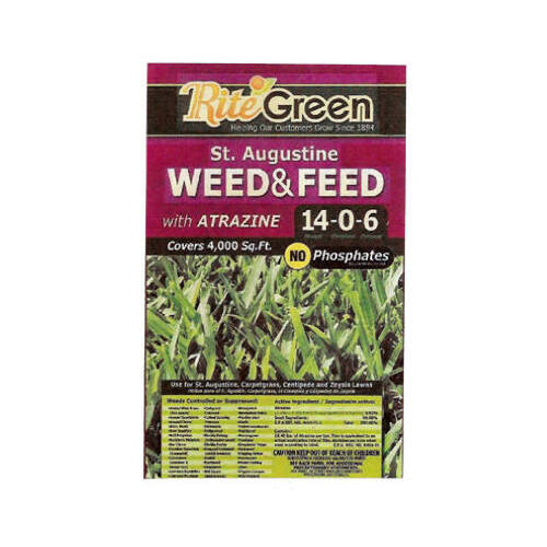 Rite Green 151108 Lawn Fertilizer St. Augustine Weed & Feed For St. Augustine Grass 4000 sq ft