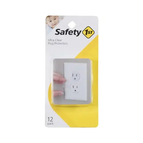 Safety 1st 01711 Clear Outlet Child Safety Caps   pack of 12