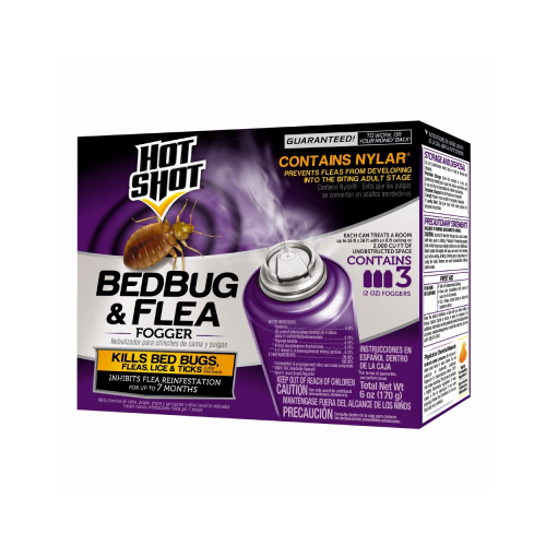 HOT SHOT HG95911 Bed Bug and Flea Fogger Fog 2 oz