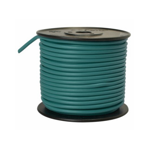 Primary Wire, 10 AWG Wire, 1-Conductor, 60 VDC, Copper Conductor, Green Sheath, 100 ft L - pack of 2