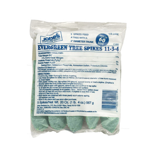 Jobes 02011 Fertilizer Spike, Bag, Light Blue, Solid - pack of 5