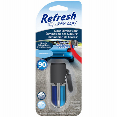 Refresh Your Car! RVW302-1 Air Freshener New Car /Cool Breeze 1.41 oz Solid