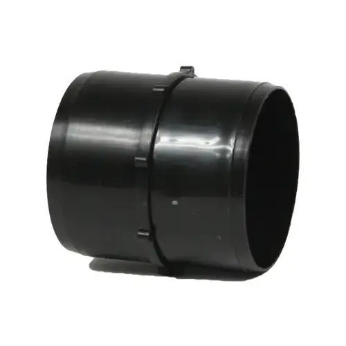 Hose Coupler, 2 in ID, Slip Joint, 50 psi Pressure, ABS, Black - pack of 2