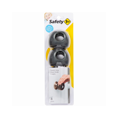 Safety 1st HS325 Door Knob Covers Charcoal Plastic Charcoal
