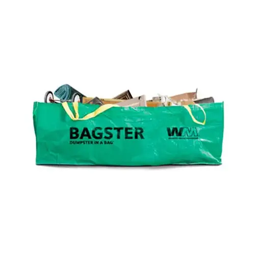 Trash Bags Bagster 606 gal Open Green - pack of 10