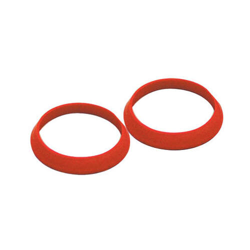 Tapered Reducing Thermo Plastic Rubber Washer, Red, 1-1/2 x 1-1/4-In.