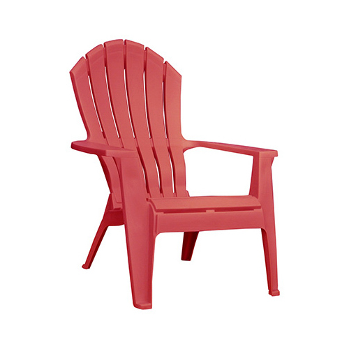Chair RealComfort Cherry Red Polypropylene Frame Adirondack