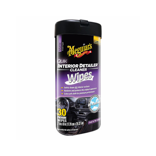 Meguiar's G13600 Cleaning Wipes, 25 Wipes Bottle, Clear, Liquid